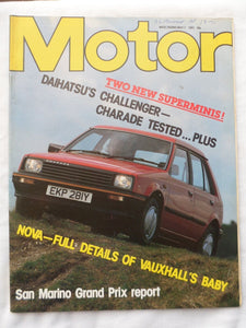 Motor magazine - 7 May 1983 - Vauxhall Nova - Daihatsu Challenger