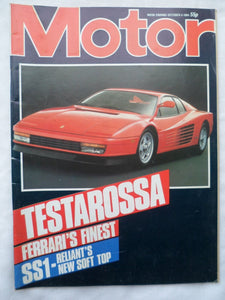 Motor magazine - 6 October 1984 - Ferrari Testarossa