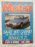 Motor magazine - 5 July 1986 - Saab Cabrio - Renault 21