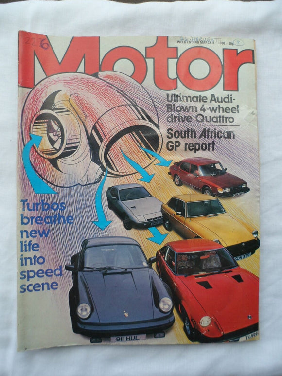 Motor magazine - 8 March 1980 - Audu Quattro - Turbo