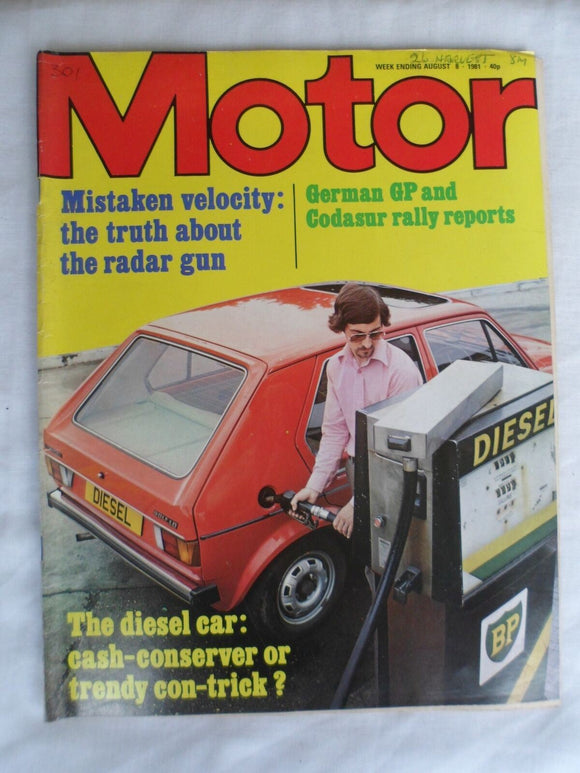 Motor magazine - 8 August 1981 - Diesel cars