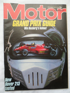 Motor magazine - 21 July 1984 - Rover 213