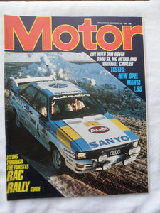 Motor magazine - 20 November 1982 - Rover 3500 - Opel Manta