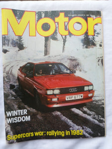 Motor magazine - 16 January 1982 - Supercar wars - rallying in 1982