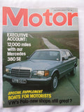 Motor magazine - 9 January 1982 - Mercedes 380 SE