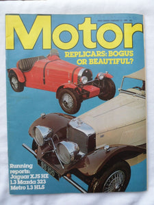 Motor magazine - 13 February 1982 - Replicars - Jaguar XJS HE