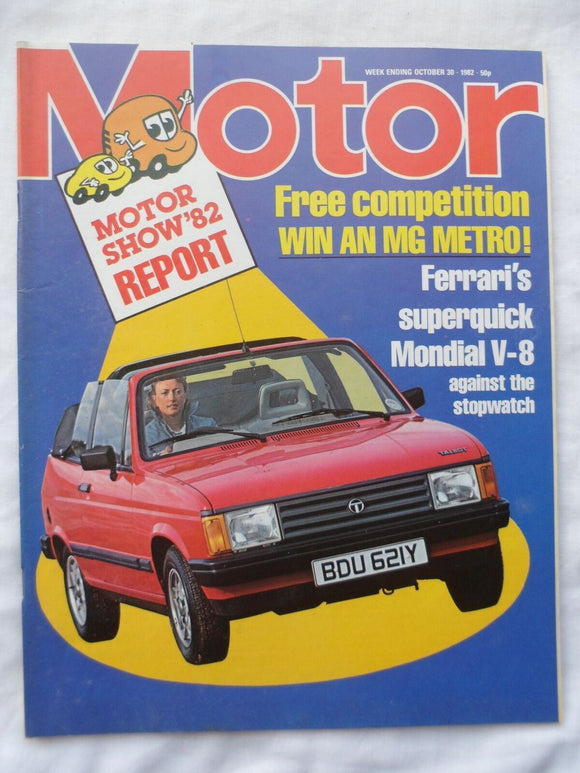 Motor magazine - 30 October 1982 - Ferrari Mondial