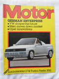 Motor magazine - 14 August 1982 - Turbo Fiesta XR2