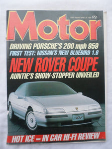 Motor magazine - 26 April 1986 - Porsche 959 - Rover Coupe