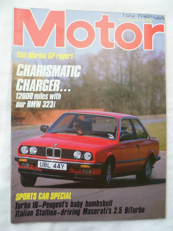 Motor magazine - 12 May 1984 - BMW 323i - Maserati BiTurbo