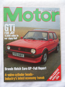 Motor magazine - 1 October 1983 - Golf GTi