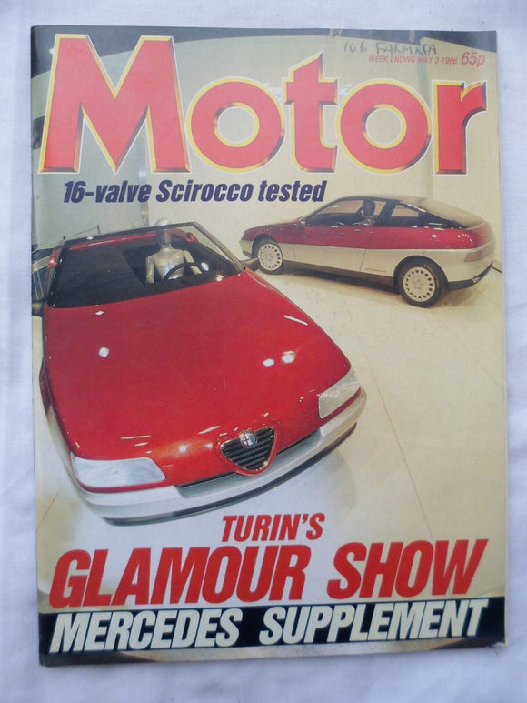 Motor magazine - 3 May 1986 - Turin Show - VW Scirocco