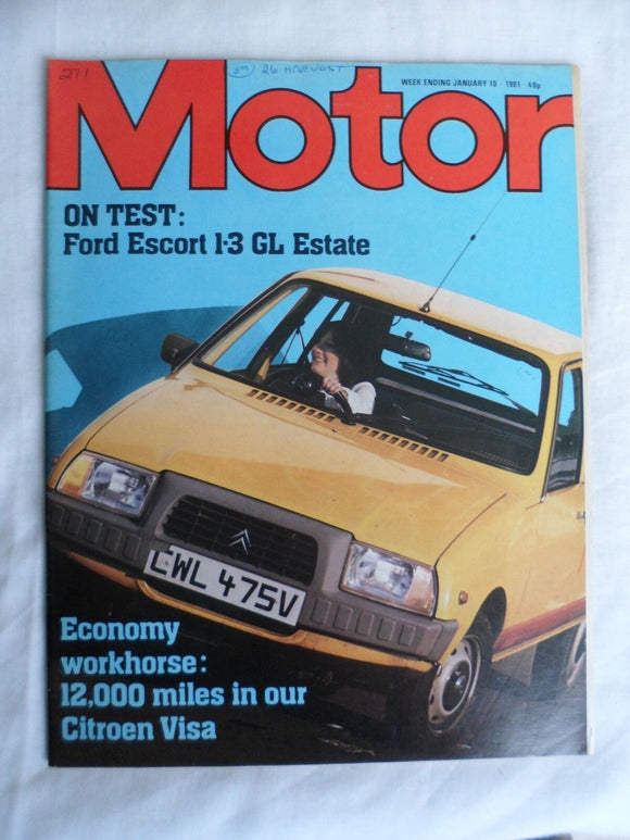 Motor magazine - 10 January 1981 - Ford Escort - Citroen Visa