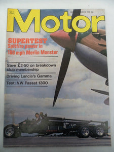 Motor Magazine - 26 June 1976 - Spitfire Merlin - Lancia Gamma