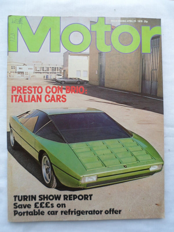 Motor magazine - 29 April 1978 - Italian Cars - Austin Marina