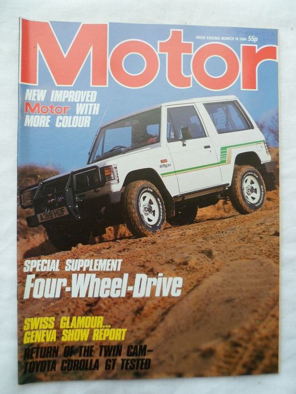 Motor magazine - 10 March 1984 - Corolla GT - Four wheel drive special