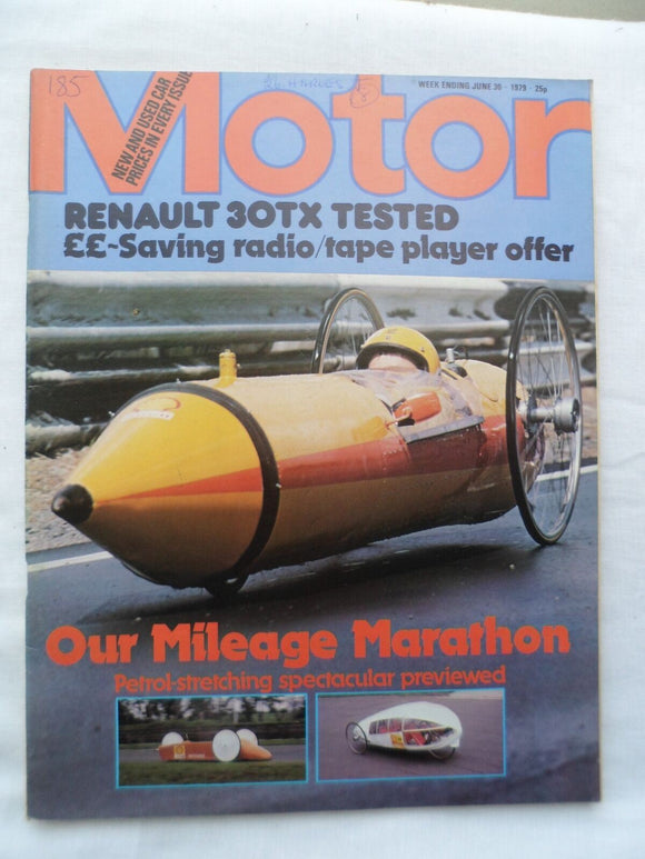 Motor magazine - 30 June 1979 - Renault 30 TX - Mileage marathon