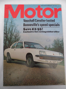 Motor Magazine  - 14 February 1976 - Bonneville speed specials