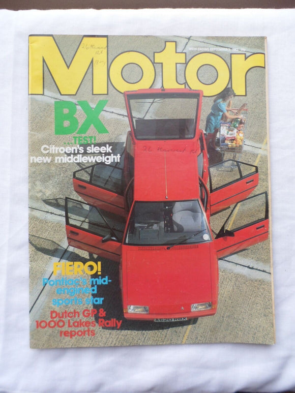 Motor magazine - 3 September 1983 - Citroen BX