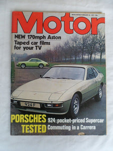 Motor magazine - 19 February 1977 - Porsche tested - Aston