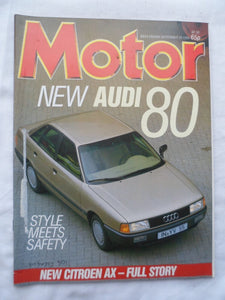 Motor magazine - 20 September 1986 - Audi 80