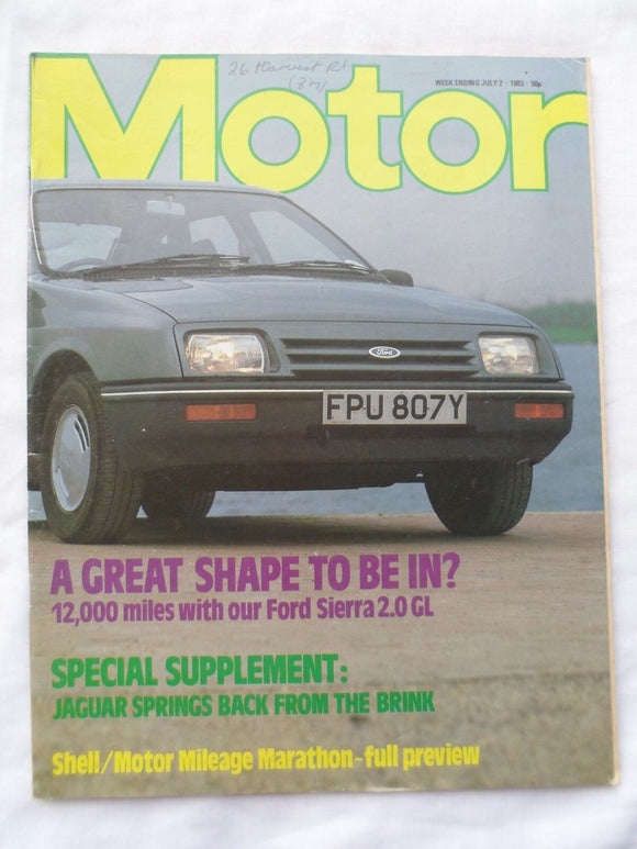 Motor magazine - 2 July 1983 - Ford Sierra