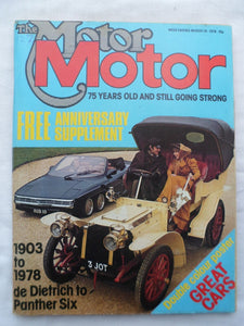 Motor magazine - 18 March 1978 - de Dietrich - Panther Six