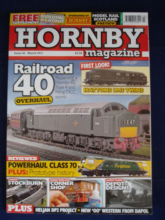 Hornby Magazine # 45 March 2011 - Corner shops - Stockburn - Depot designs