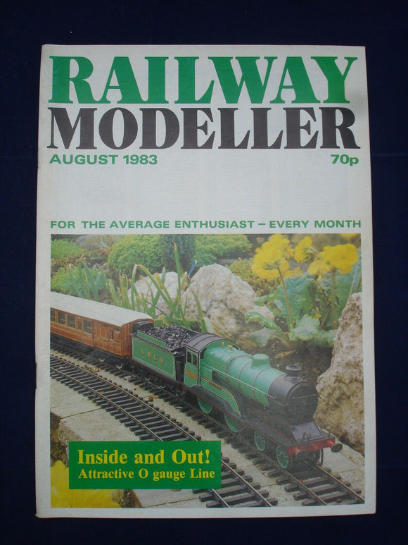 1 - Railway modeller - Aug 1983 - Contents page shown in photos