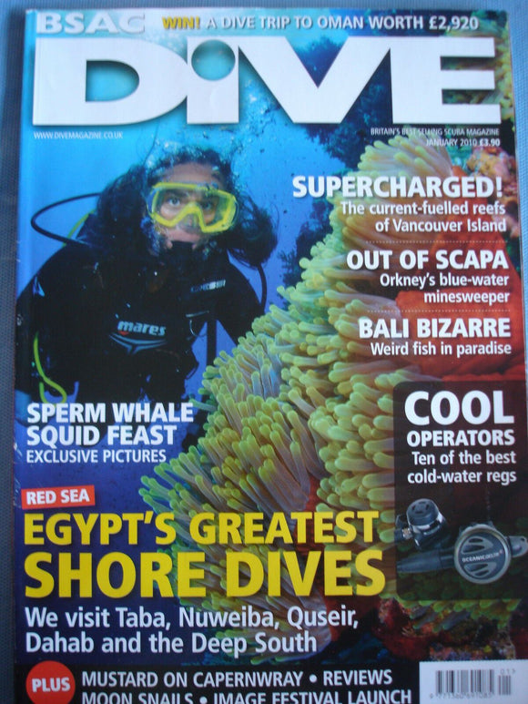 Dive magazine - Jan 2010 - Egypt's shore dives - Bali - Scapa - Vancouver island