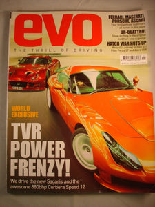 Evo Magazine # 79 - TVR - Quattro - Megane trophy - Clio V6 buying guide