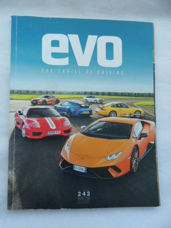 Evo Magazine issue # 242 - Huracan - Ferrari - Quattro - GT R - Focus RS guide