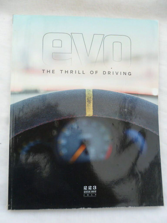 Evo Magazine issue # 223 - Giulia - Boxster - Alfa 4C - Aston Rapide guide