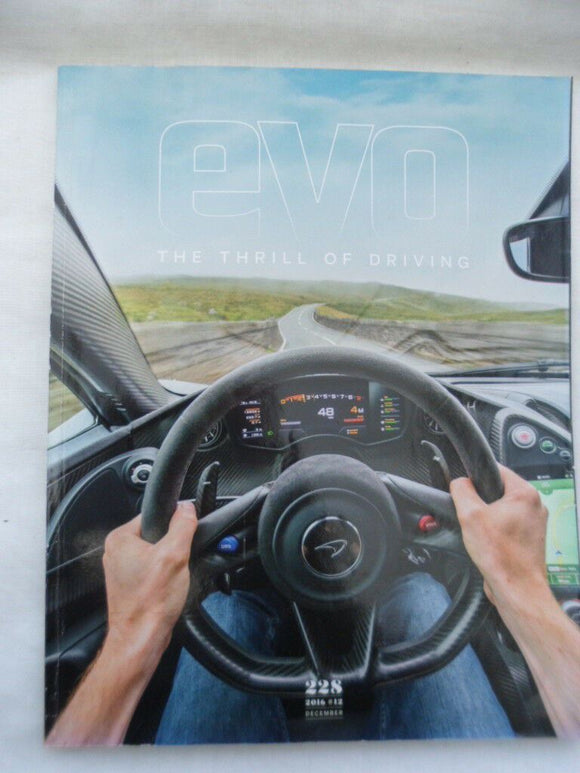 Evo Magazine issue # 228 - Mclaren - Fiat 124 - MX5 - Megane guide