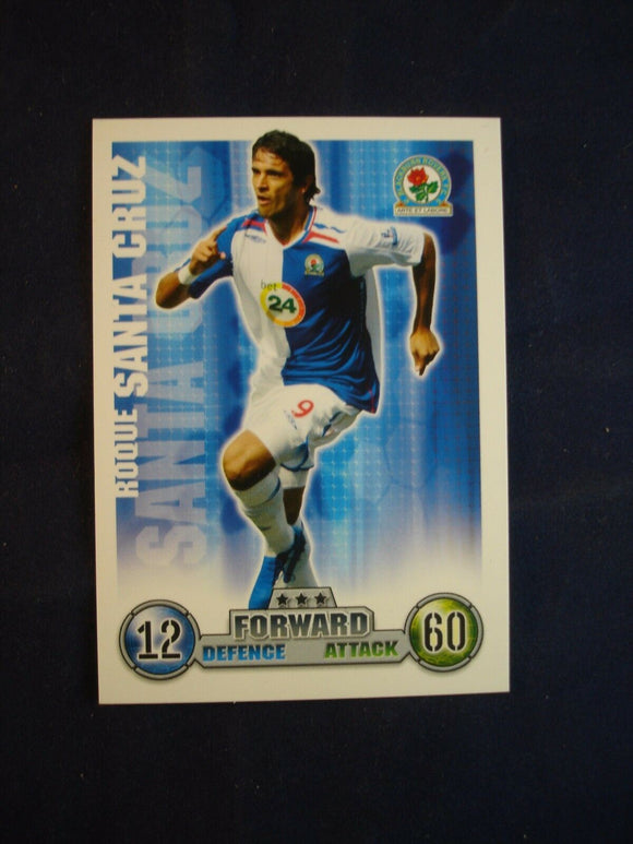 Match Attax - football card -  2007/08 - Blackburn Rovers - Roque Santa Cruz