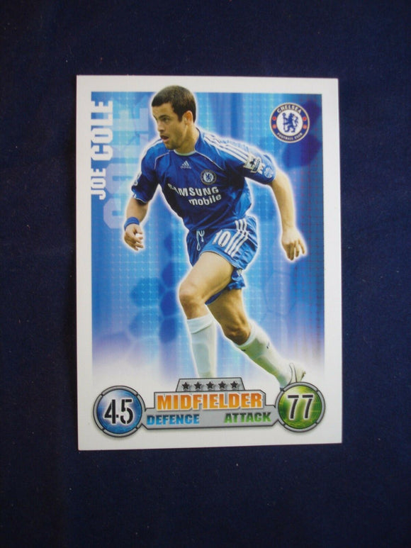 Match Attax - football card -  2007/08 - Chelsea - Joe Cole