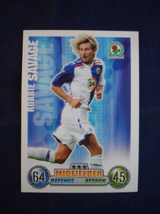 Match Attax - football card -  2007/08 - Blackburn Rovers - Robbie Savage