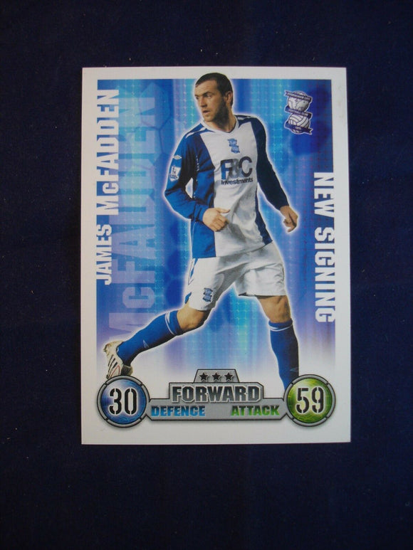 Match Attax - football card -  2007/08 - Birmingham - James McFadden