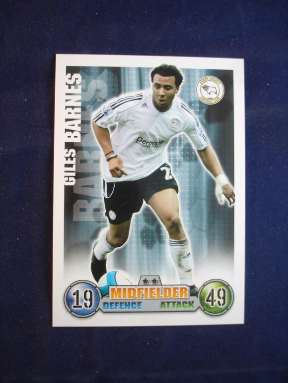 Match Attax - football card -  2007/08 - Derby County - Giles Barnes