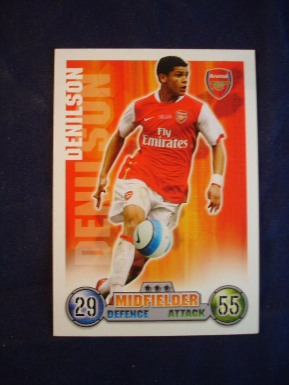 Match Attax - football card -  2007/08 - Arsenal - Denilson