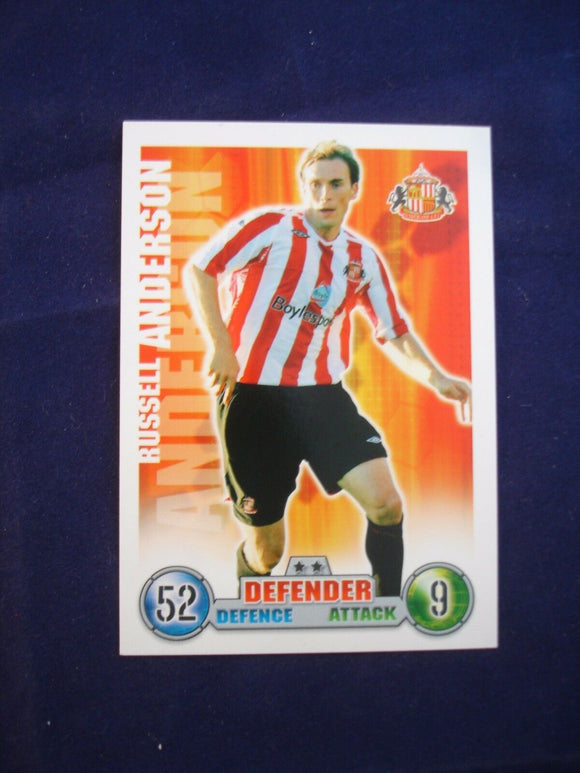 Match Attax - football card -  2007/08 - Sunderland - Russell Anderson