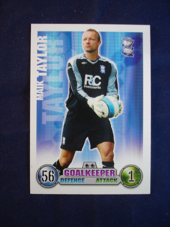 Match Attax - football card -  2007/08 - Birmingham - Maik Taylor