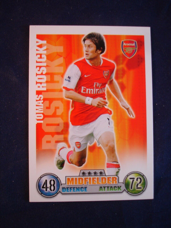 Match Attax - football card -  2007/08 - Arsenal - Tomas Rosicky