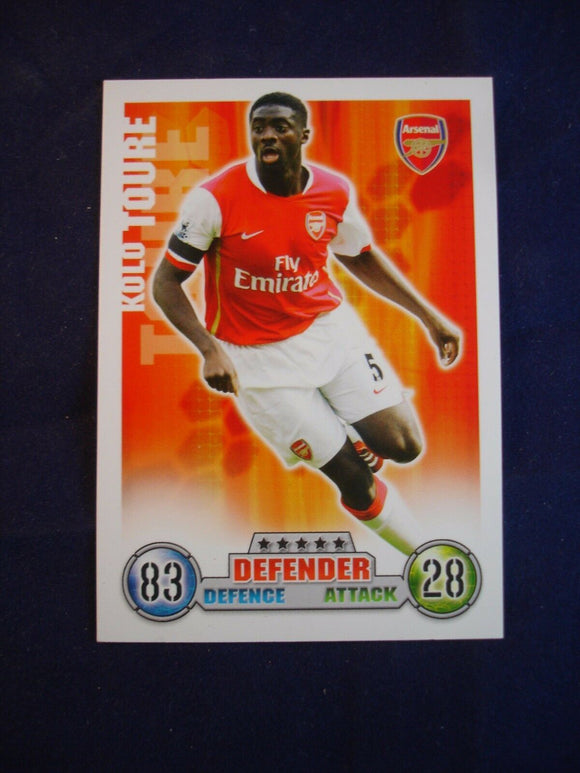 Match Attax - football card -  2007/08 - Arsenal - Kolo Toure