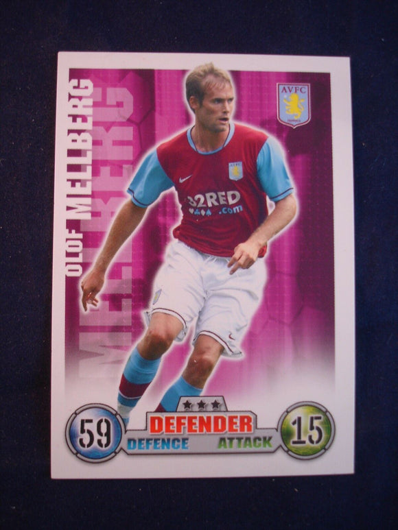 Match Attax - football card -  2007/08 - Aston Villa - Olof Mellberg