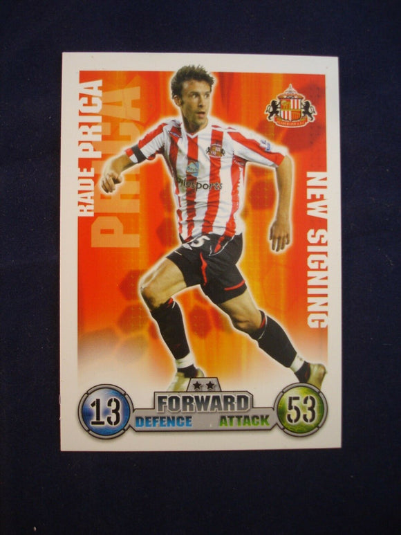 Match Attax - football card -  2007/08 - Sunderland - Rade Prica