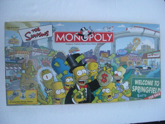 The Simpsons Monopoly - Welcome To Springfield 2001 - Spare parts