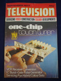 Vintage Television Magazine - September 1977 -  Birthday gift for electronics