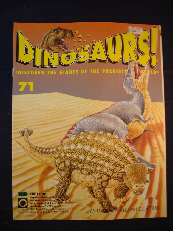 DINOSAURS MAGAZINE - ORBIS  - Play and Learn - Issue 71 - Talarurus