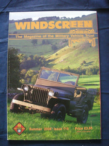 MILITARY VEHICLE TRUST - WINDSCREEN #119 - Summer 2008 - British Supply Wagons